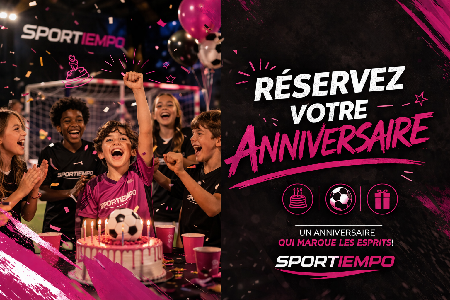 Réservez votre anniversaire